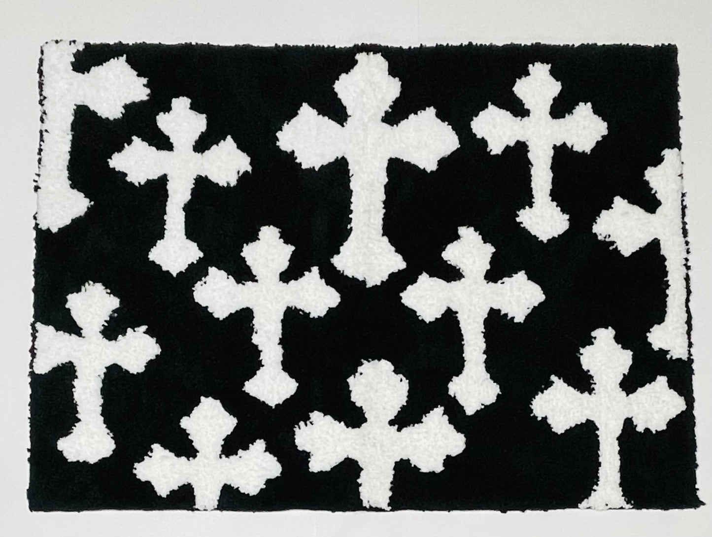 Chrome Hearts Rug - Black & White