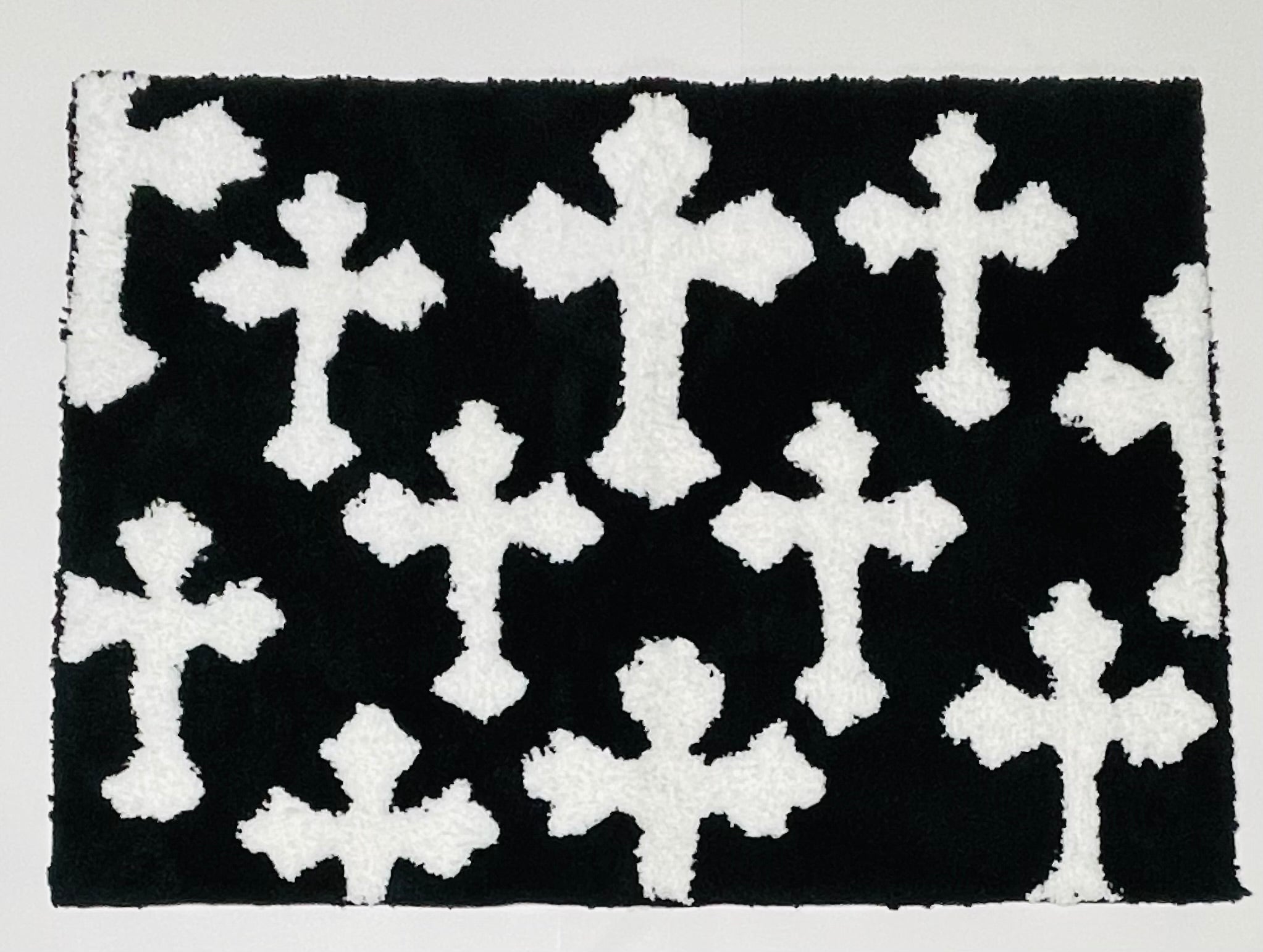 Chrome Hearts Rug - Black & White