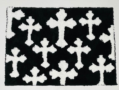Chrome Hearts Rug - Black & White