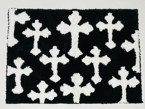 Chrome Hearts Rug - Black & White