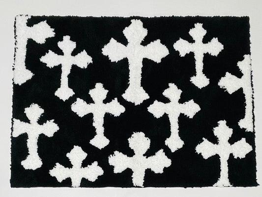 Chrome Hearts Rug - Black & White