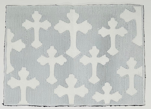 Chrome Hearts Rug - Black & White